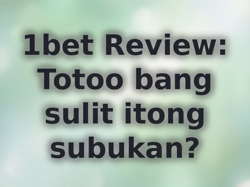 1bet Review